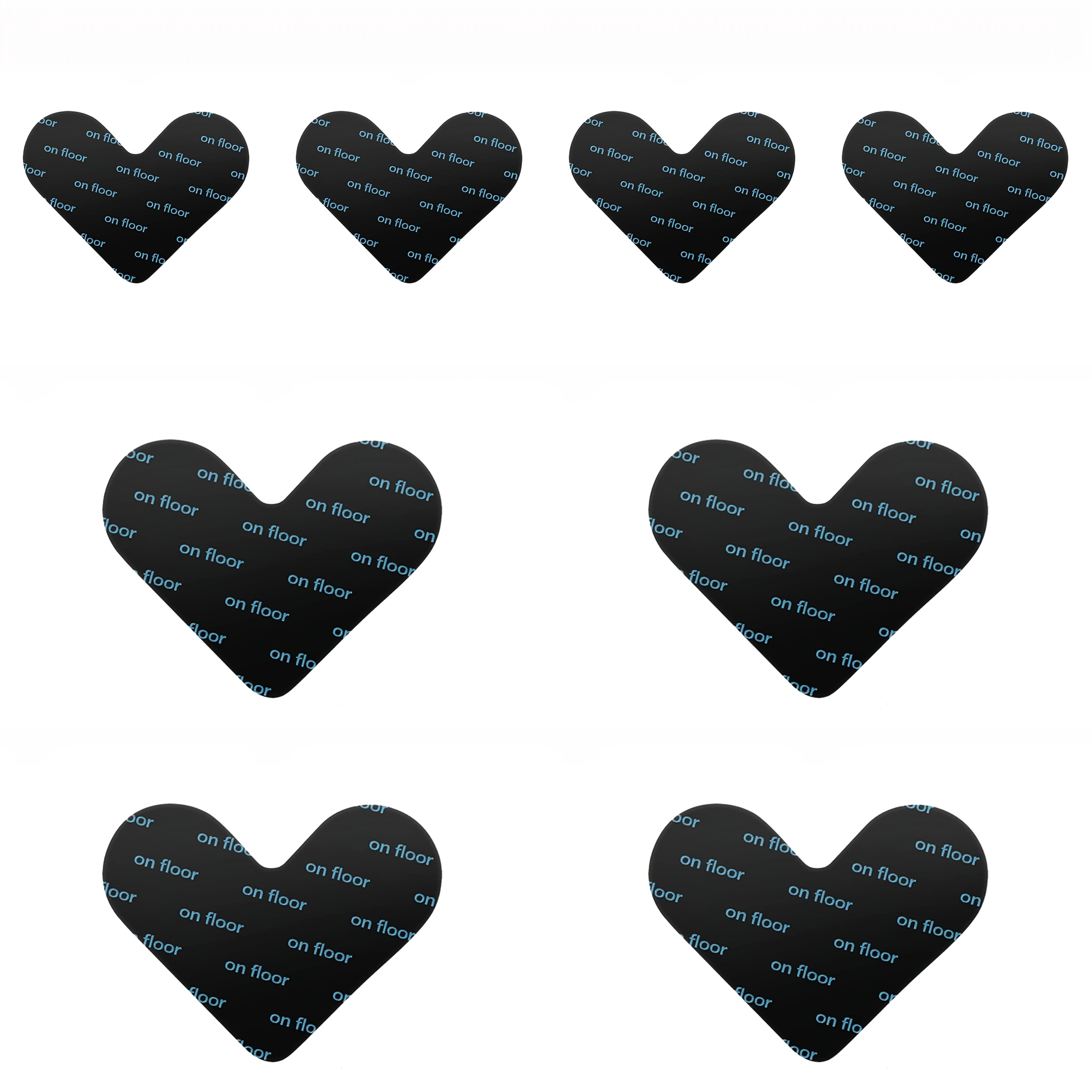 Anti-Slip Carpet Sticker Mat Washable Traceless PU Black Non-Slip Rug Grip