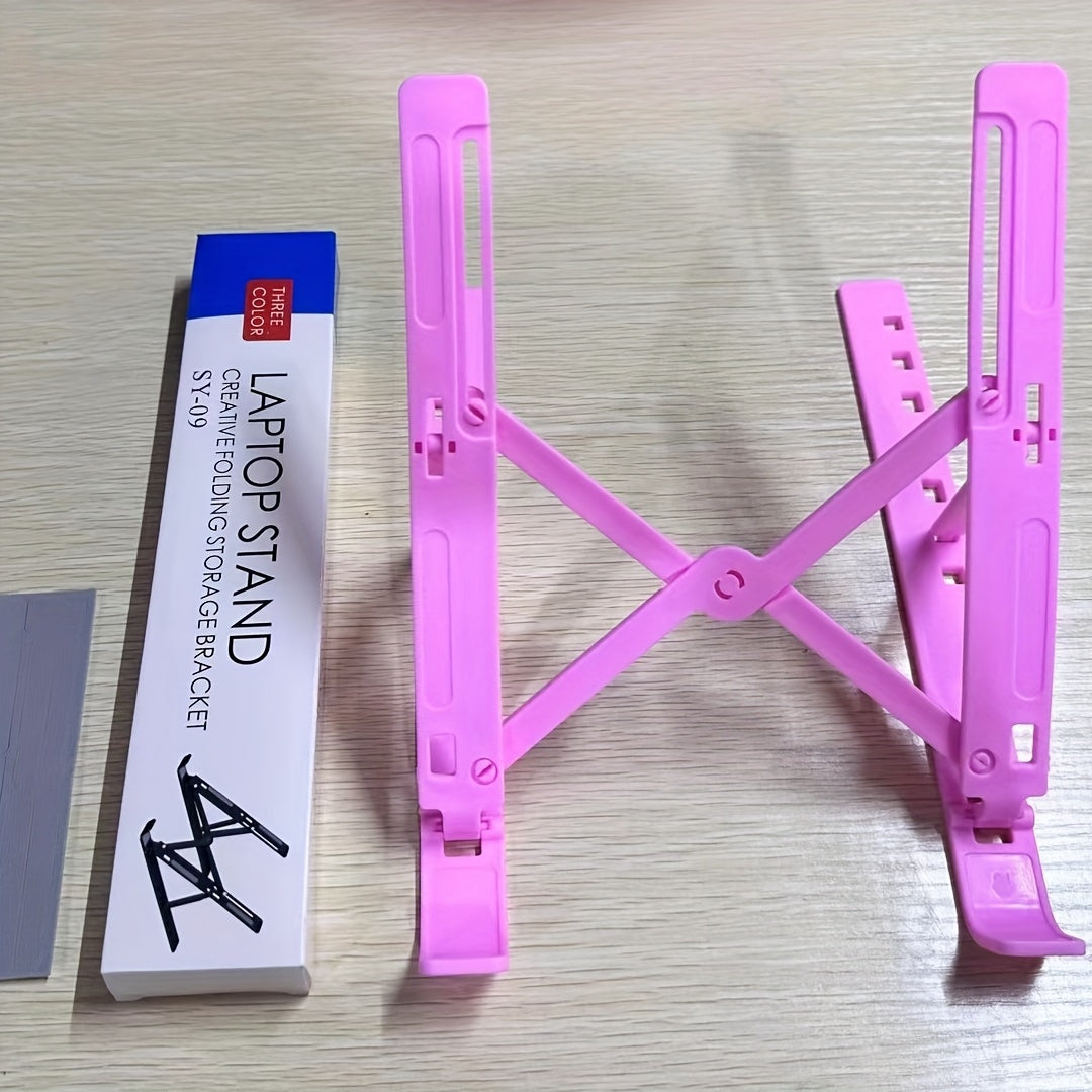 Portable ABS Laptop and Tablet Stand with Adjustable Height Foldable Non-Slip