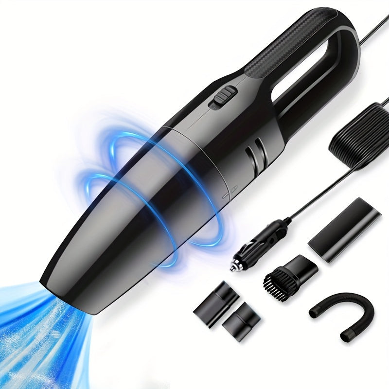 Handheld 12V Car Vacuum Cleaner with Strong Suction and Cloth Filter