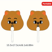 Mini Plastic Handheld Fan 15.49x17.27cm Portable Personal Cooling Gift for Events