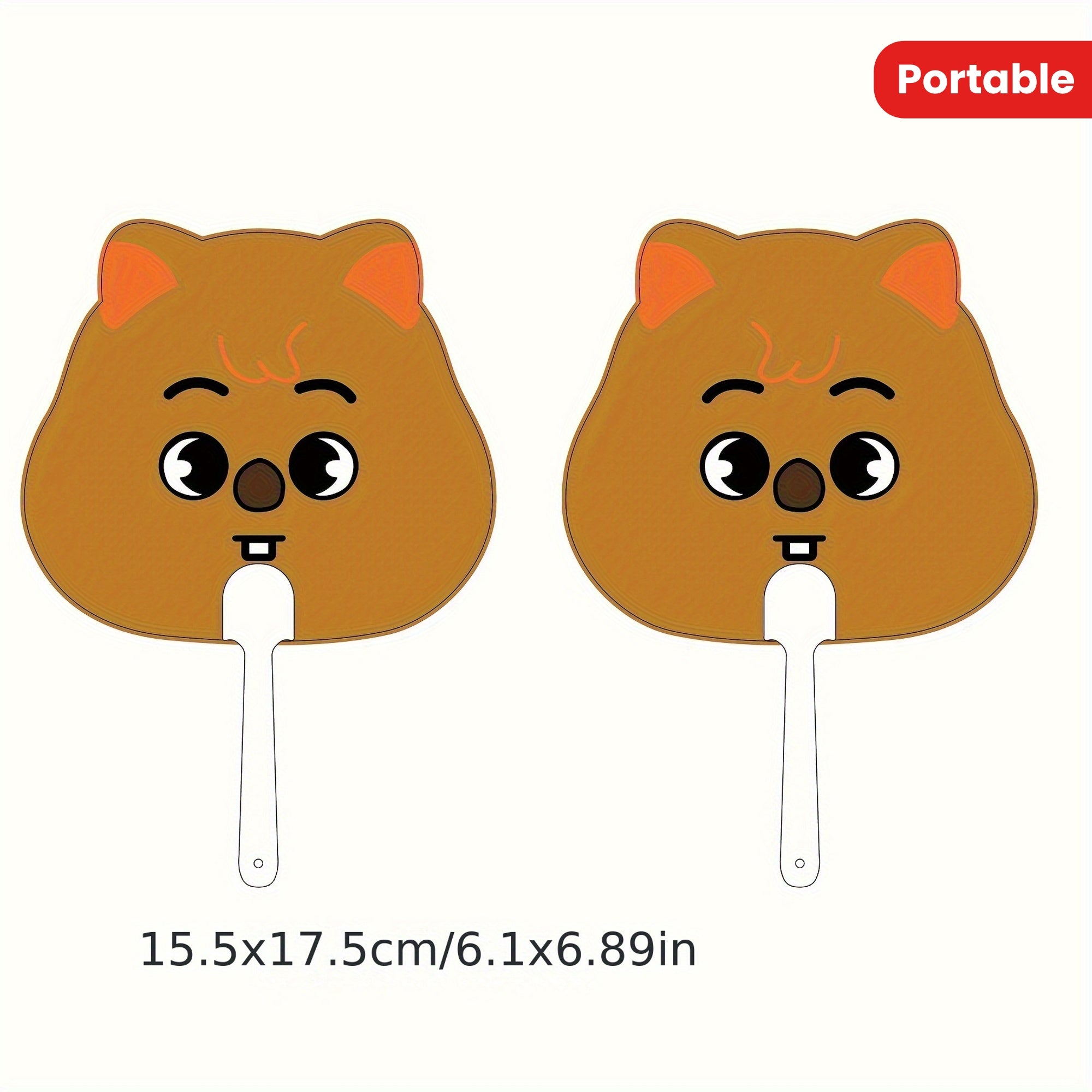 Mini Plastic Handheld Fan 15.49x17.27cm Portable Personal Cooling Gift for Events