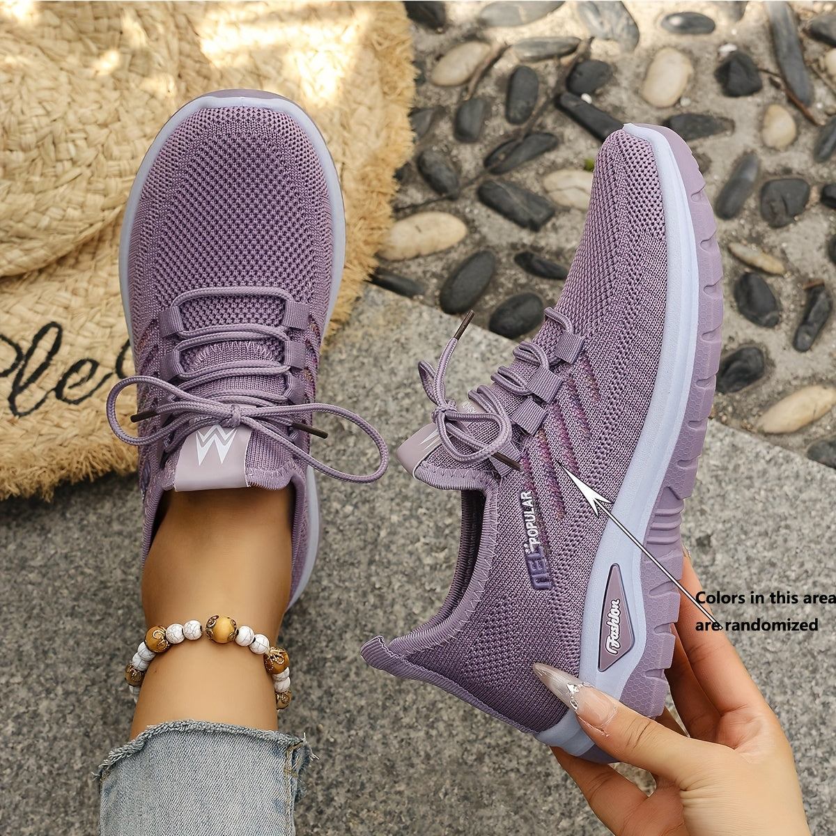 Women's Breathable Light Green Casual Sneakers for Walking and Running