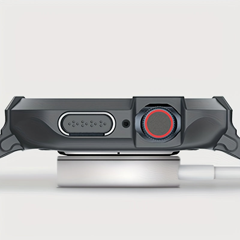 Apple Watch Band with TPU Bumper Case for Series 9-1 SE Shockproof Impact-Resistant