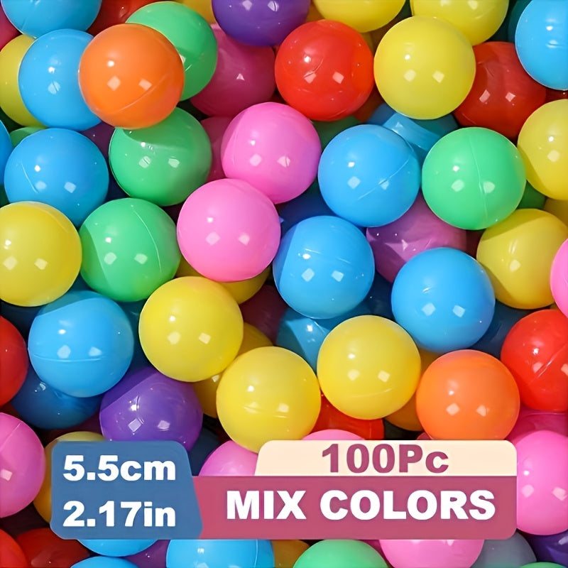 Candy-Colored Ocean Balls Set of 60 or 120 Non-Toxic Kids' Play Balls for Ball Pits and Outdoor Play