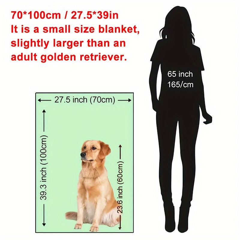 Dachshund Dog Print Fleece Blanket All-Season Machine Washable Polyester Throw