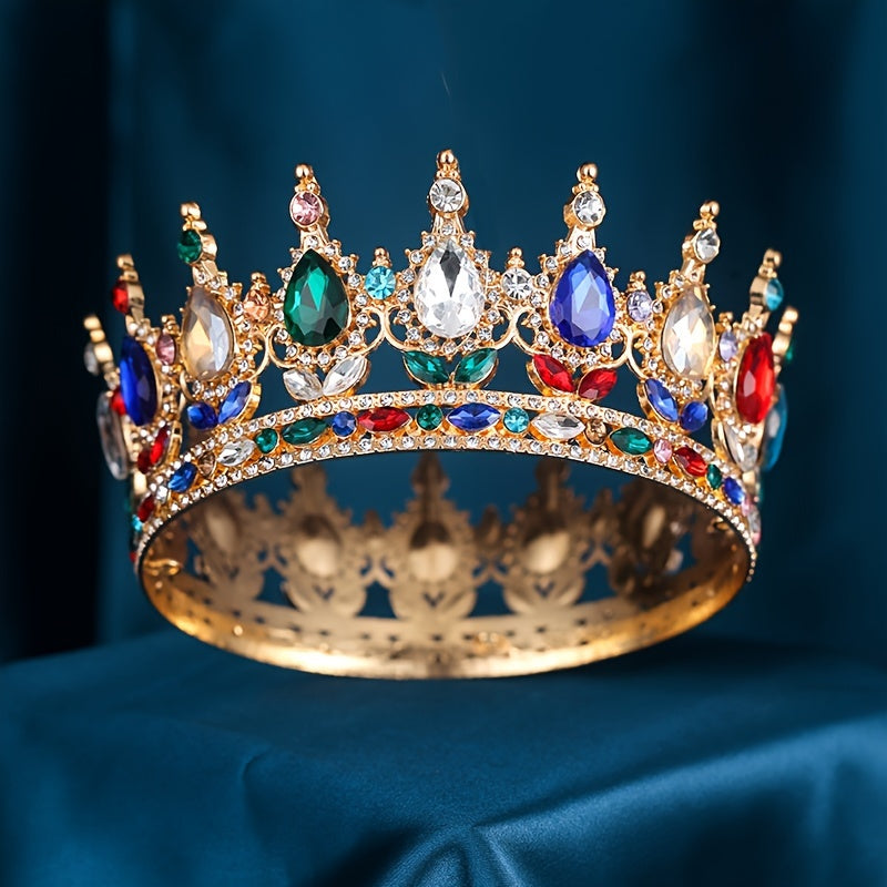 Rhinestone Tiara for Women Wedding Prom Bridal Hair Accessory Elegant Crown