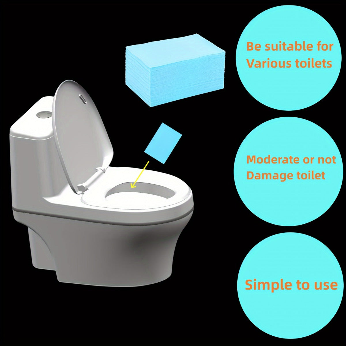 30 штук таблеток для чистки туалетов с лимонной кислотой - устраняет запахи и пятна, бездымная формула для керамических поверхностей, идеально подходит для уборки ванных комнат в домах и офисах.