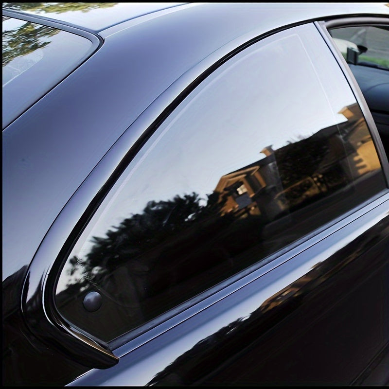 Tira de vinilo negro para moldura de ventana de coche 3/5/7/10cm con acabado cromado blackout