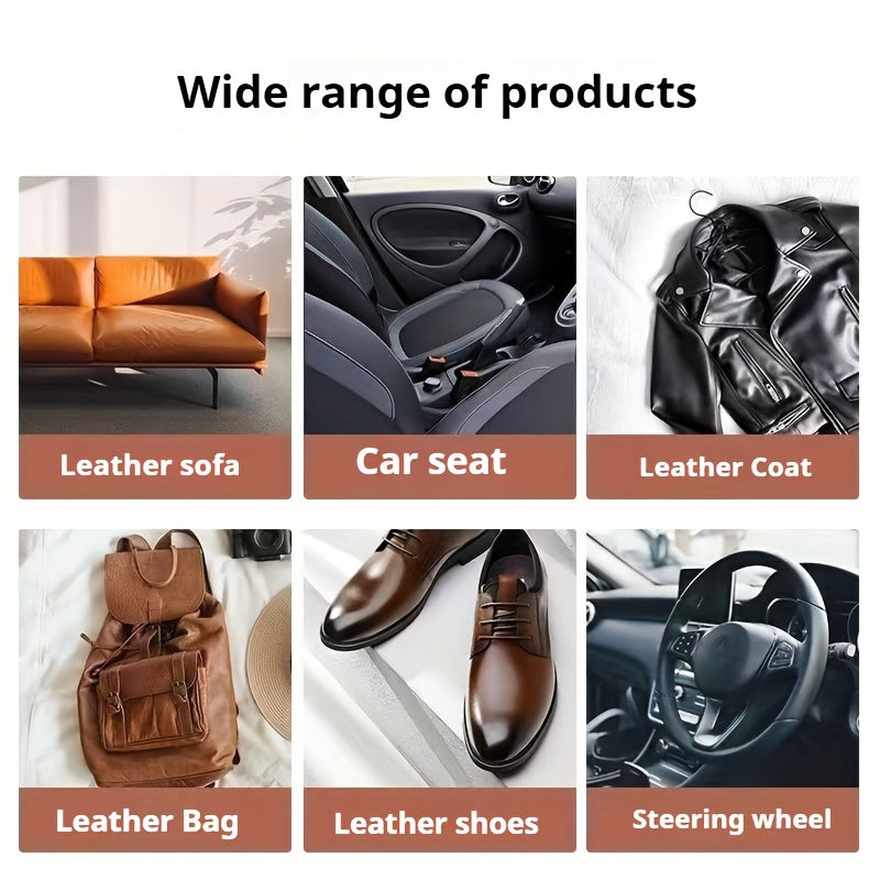 Crema de reparación falsa negra para asientos de coche, volantes, sofás y zapatos