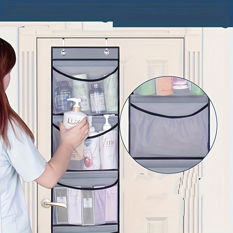 Large Underwear Organizer with 5 Grid Pockets Hanging Storage Bag