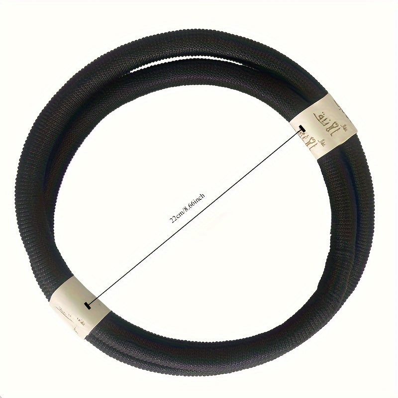 Black Muslim Round Headband Unisex Headwear for Men and Women