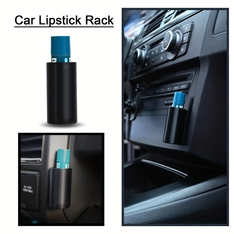 Universal Silicone Car Lipstick Holder Small Organizer Black Practical Hook