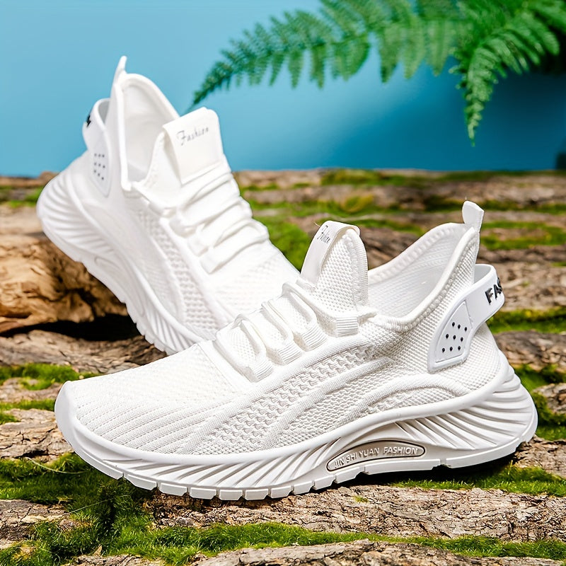 Women's Knitted Lightweight Running Sneakers Breathable Low Top Tennis Shoes