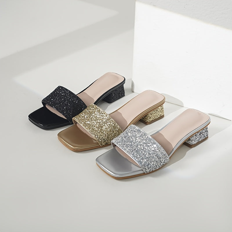 Ayollar uchun ochiq barmoqli slaydlar tashqi tekis sandalilar PU qalin poyabzal yozgi poyabzal