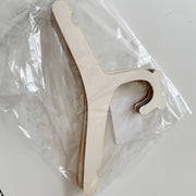 Set of 10 Wooden Baby Clothes Hangers for Organizing Kids Clothing in Closet or Bedroom