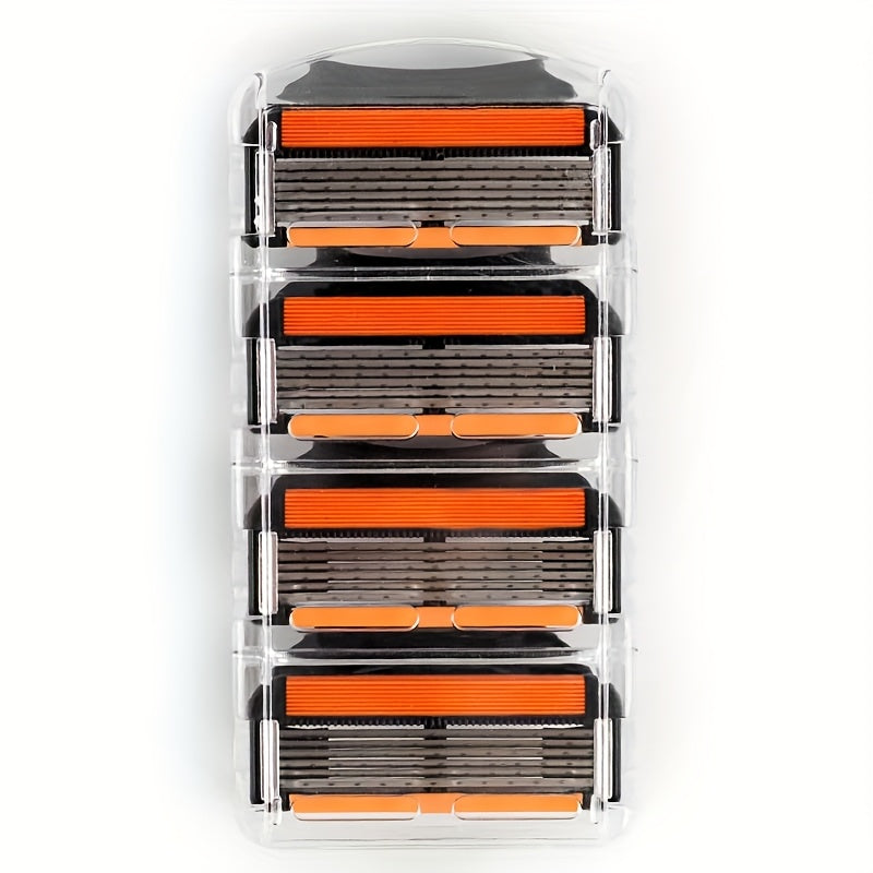 Men's Disposable Razor Set with Metal Blades, 1 Handle and 4, 8, or 12 Blades