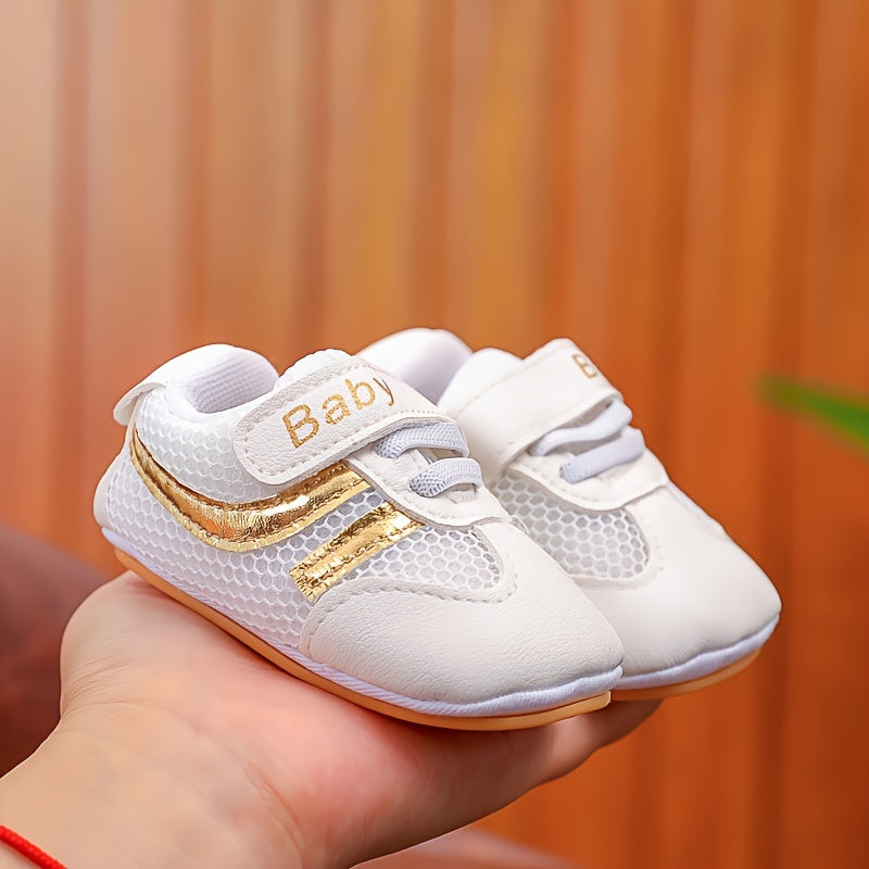 Zapatillas de malla para bebés niños, ligeras, transpirables, casuales, de caña baja, primavera y otoño