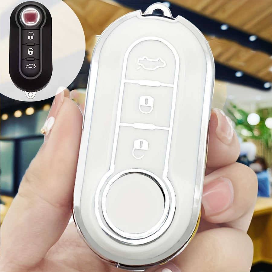 Унисекс мягкий чехол для ключей TPU, полная защита для автомобильных дистанционных аксессуаров