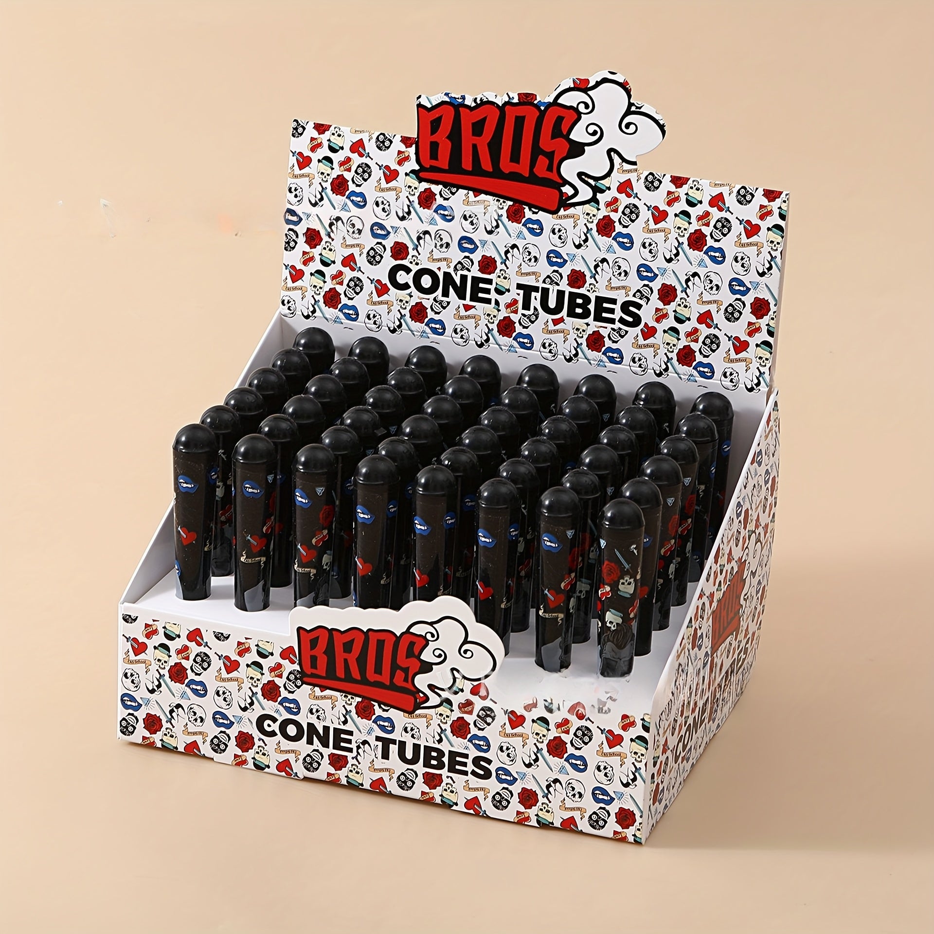 Herb Storage Tube 120mm Plastic Flip Top Cigar Cigarette Container