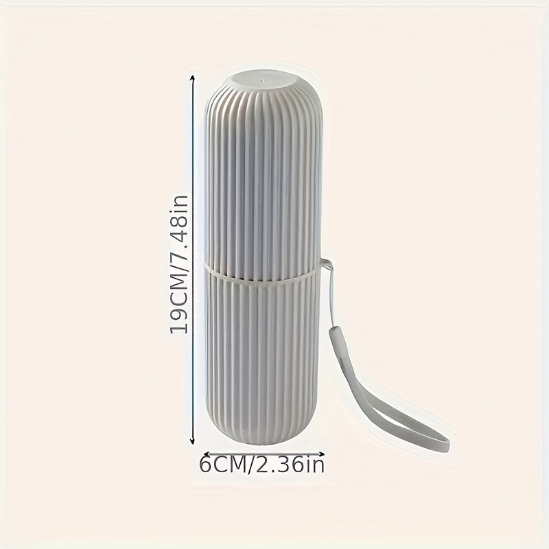 Sayohat uchun tish cho'tkasi qoplami va stakan, gipoallergik, portativ, aromatsiz