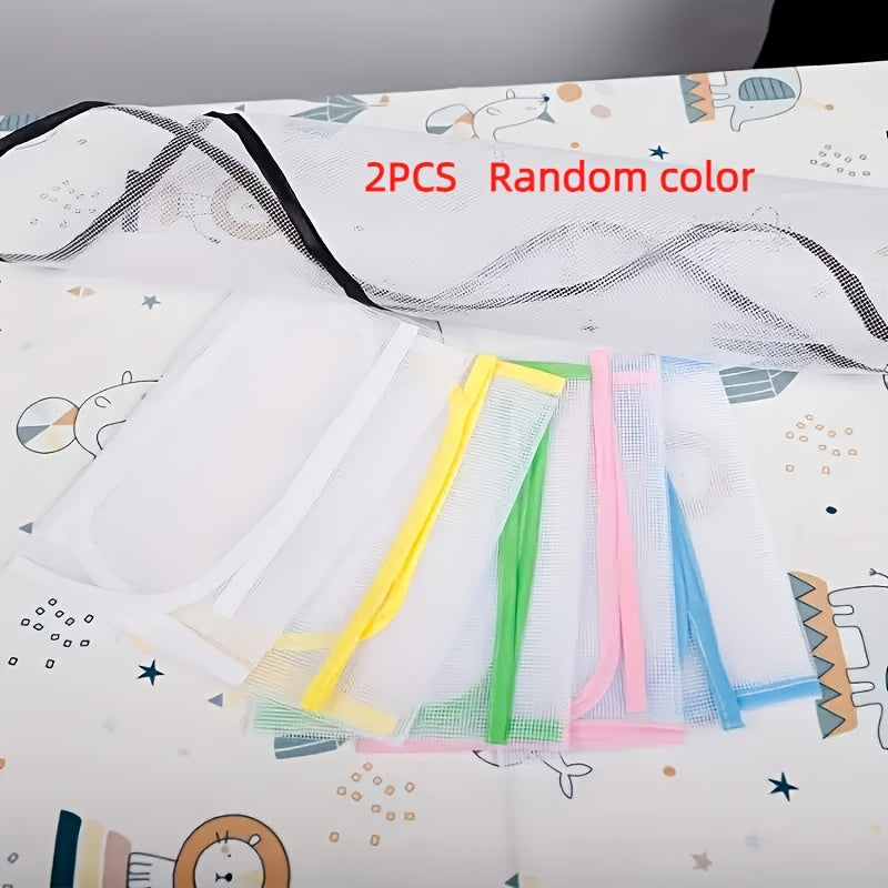 Набор из 2 термостойких сетчатых подкладок для глажки, неэлектрическая защитная ткань для ухода за одеждой, можно стирать в машине и использовать повторно, включает случайный цвет для принадлежностей для глажки
