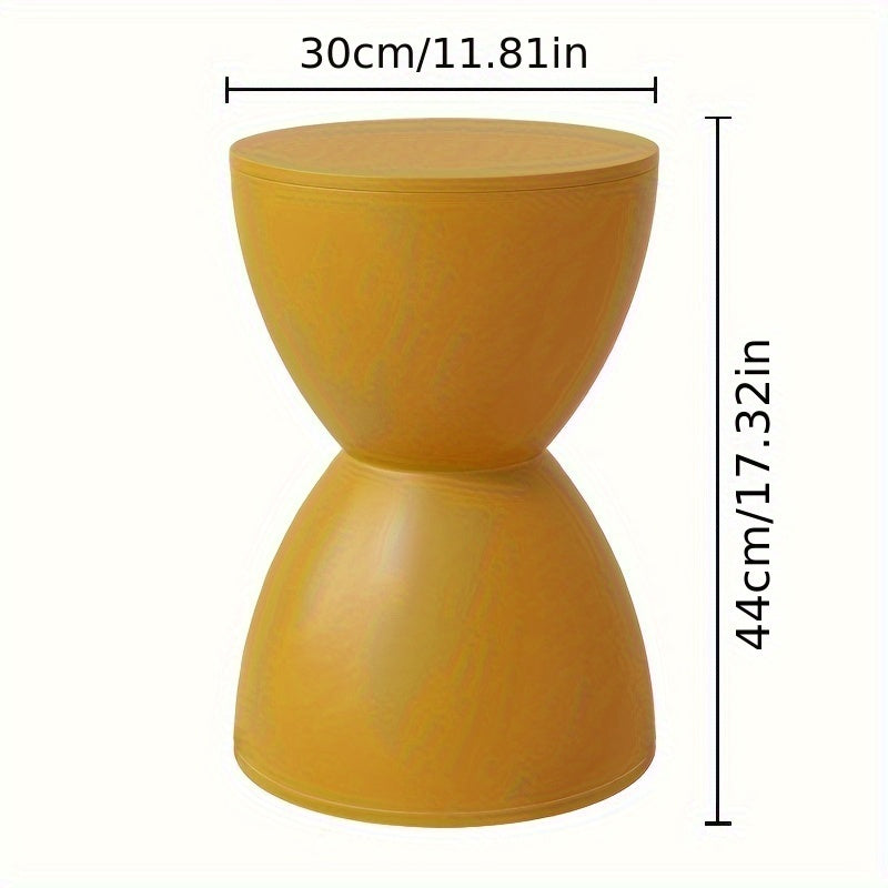 Modern Nordic Plastic Stool Side Table Corner Accent Shoe Bench