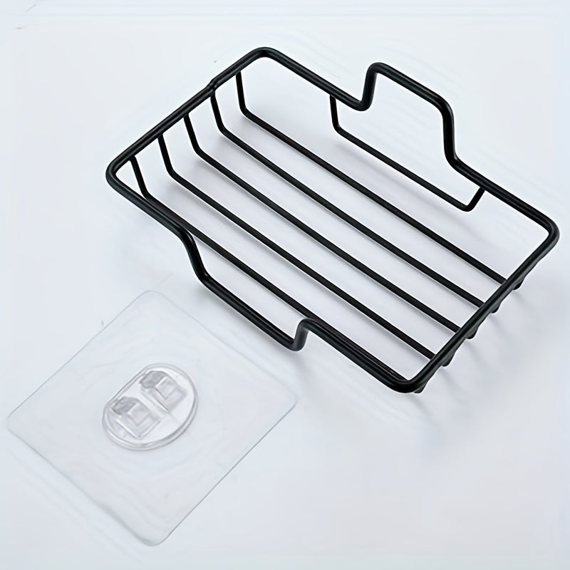 Stainless Steel Wall-Mounted Soap Dish with Drainage for Bathroom