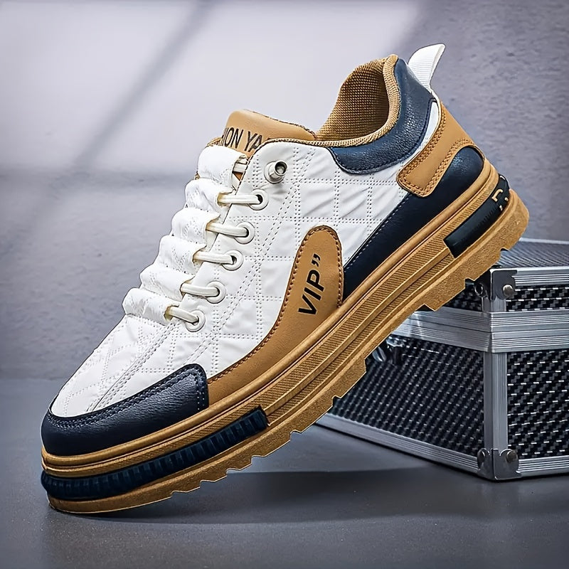 Men's Color-Block Breathable Non-Slip Sneakers for Outdoor Casual Sports