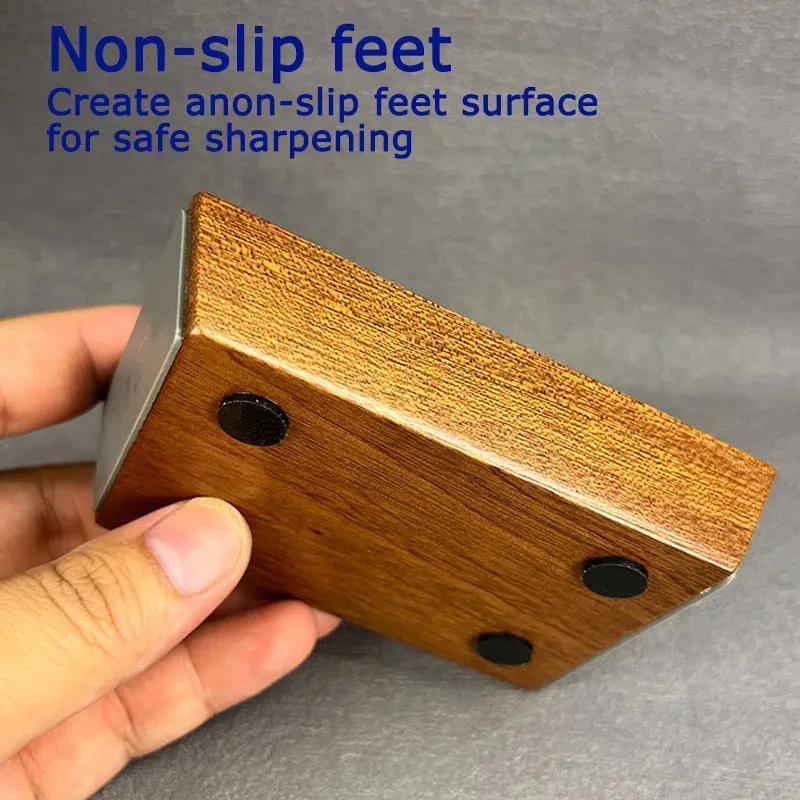 Набор для заточки ножей 15-20 градусов с магнитным держателем и алмазным камнем, кухонный аксессуар