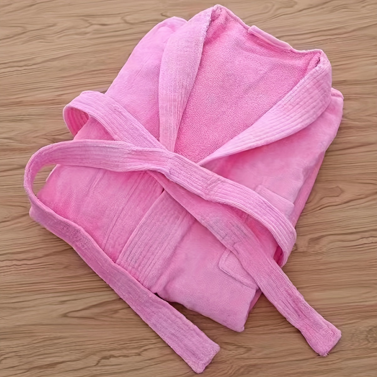 Ayollar uchun paxta hammom kiyimi, uzun qoʻl, suv oʻzlashtiruvchi dam olish kiyimi