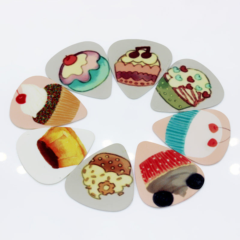 10 Colorful Cartoon Zombie Guitar Picks PVC 0.46/0.71/1.0mm for Acoustic Bass Ukulele