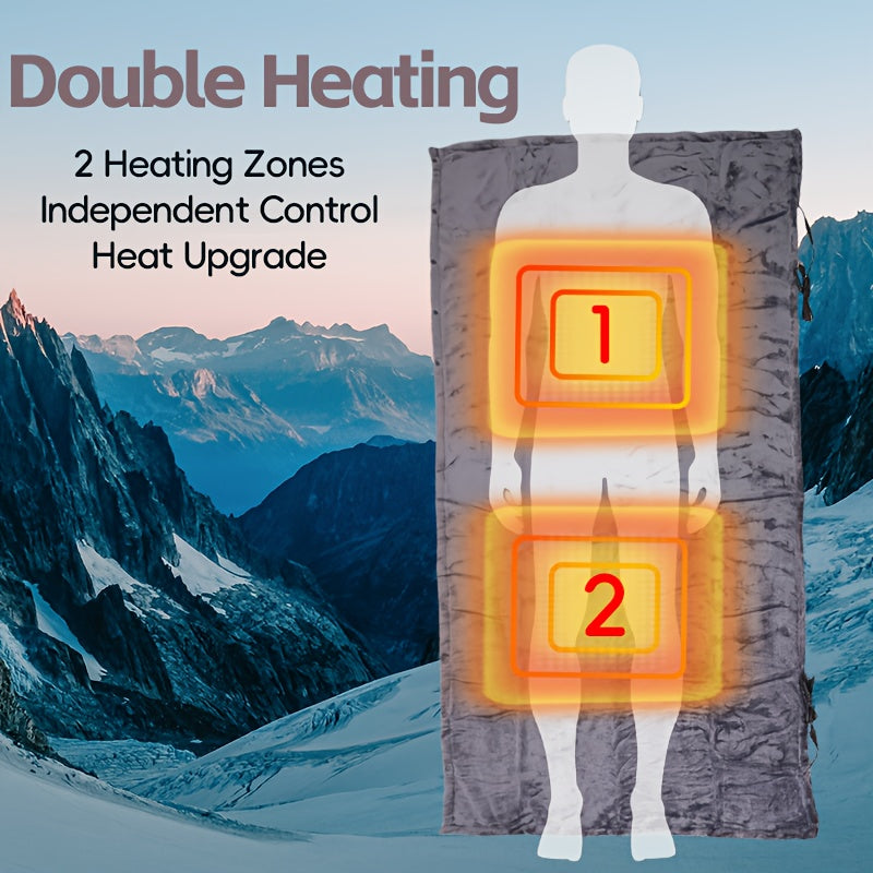 Электрический плед-обогреватель для офиса, на открытом воздухе, кемпинга, серый, розовый, 159x85 см