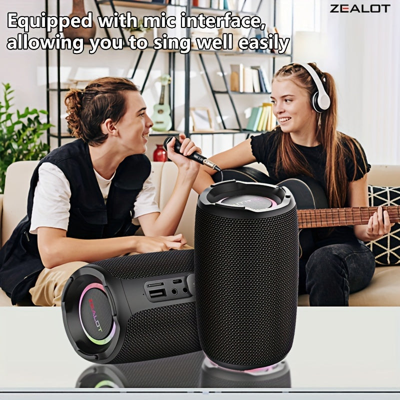 Wireless Bluetooth Speaker 20W with 3600mAh Battery Hi-Res Audio Bass Boost Stereo Surround for Smartphones Tablets Computers