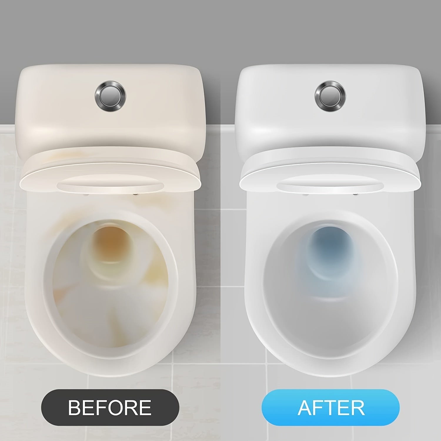 30 Multi-Colored Toilet Cleaning Tablets for Stain and Scale Removal