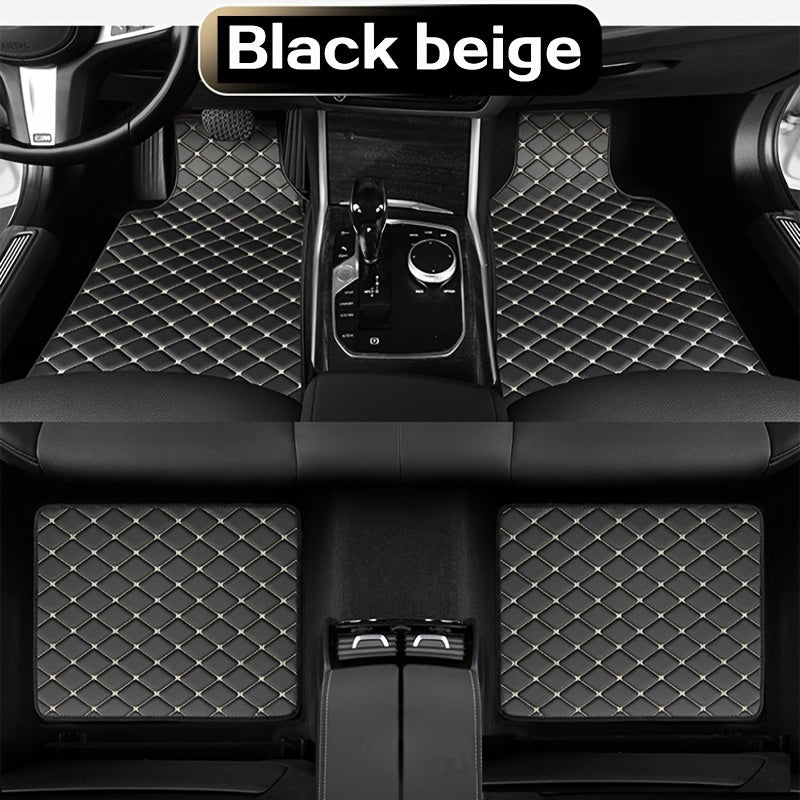 Universal Car Floor Mats Set Quilted Non-Slip Durable Waterproof