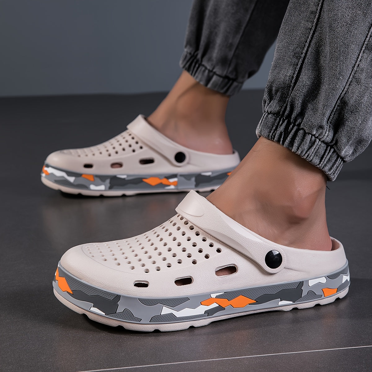 Men's Camouflage EVA Clogs for Outdoor Summer Hiking Beach Water Activities
