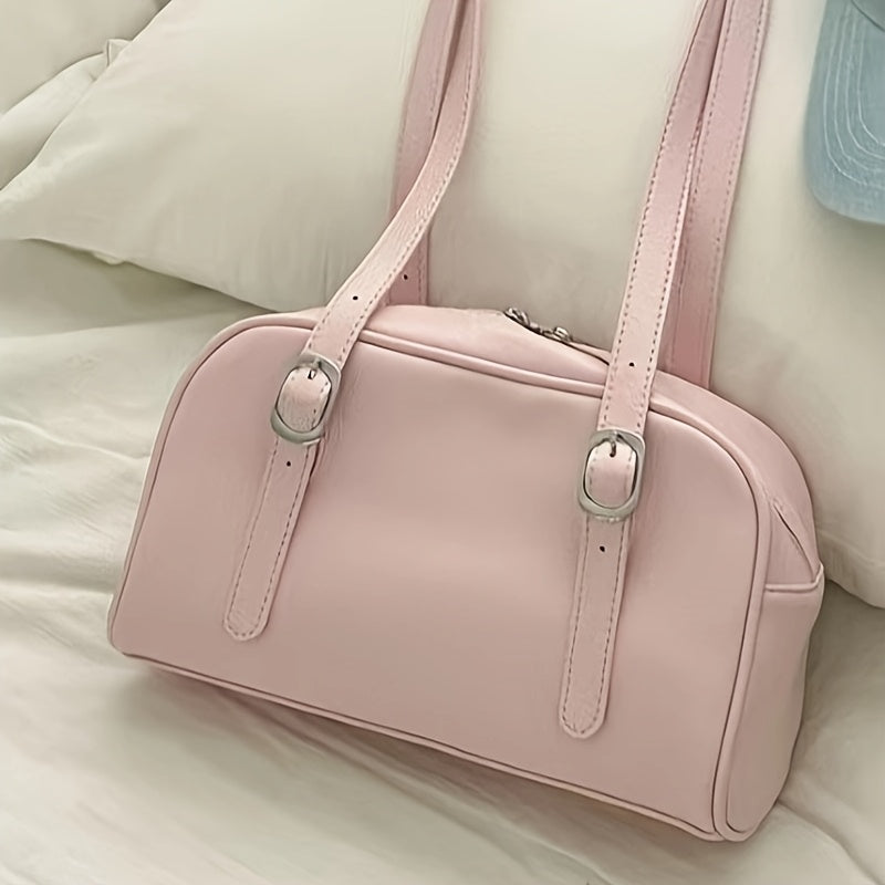 Bolso de hombro para chicas de invierno, gran capacidad, cuero suave, resistente al agua, casual