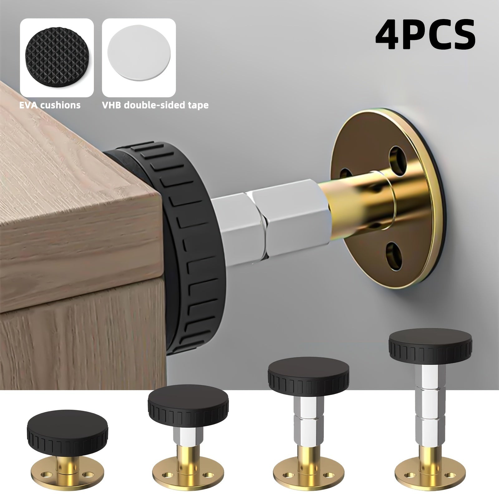 To'siqni oldini olish uchun to'rtta sozlanadigan asboblar to'plami - to'siq to'siqlari va yotoq, shkaflar va divanlar uchun tuzatgichlarni o'z ichiga oladi. Mustahkam plastik va metall konstruktsiyadan tayyorlangan.