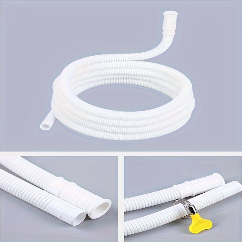 Flexible PVC Washing Machine Drain Hose with Clamp for Washer and Air Conditioner