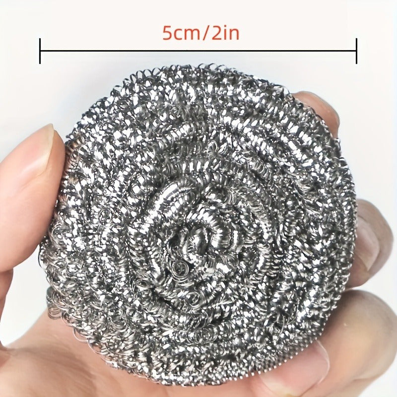 Juego de 10 bolas de acero inoxidable para limpieza de cocina y baño