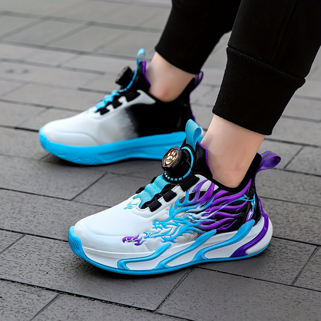 Boys Sneakers Low Top Breathable Non-Slip EVA Fabric Closure