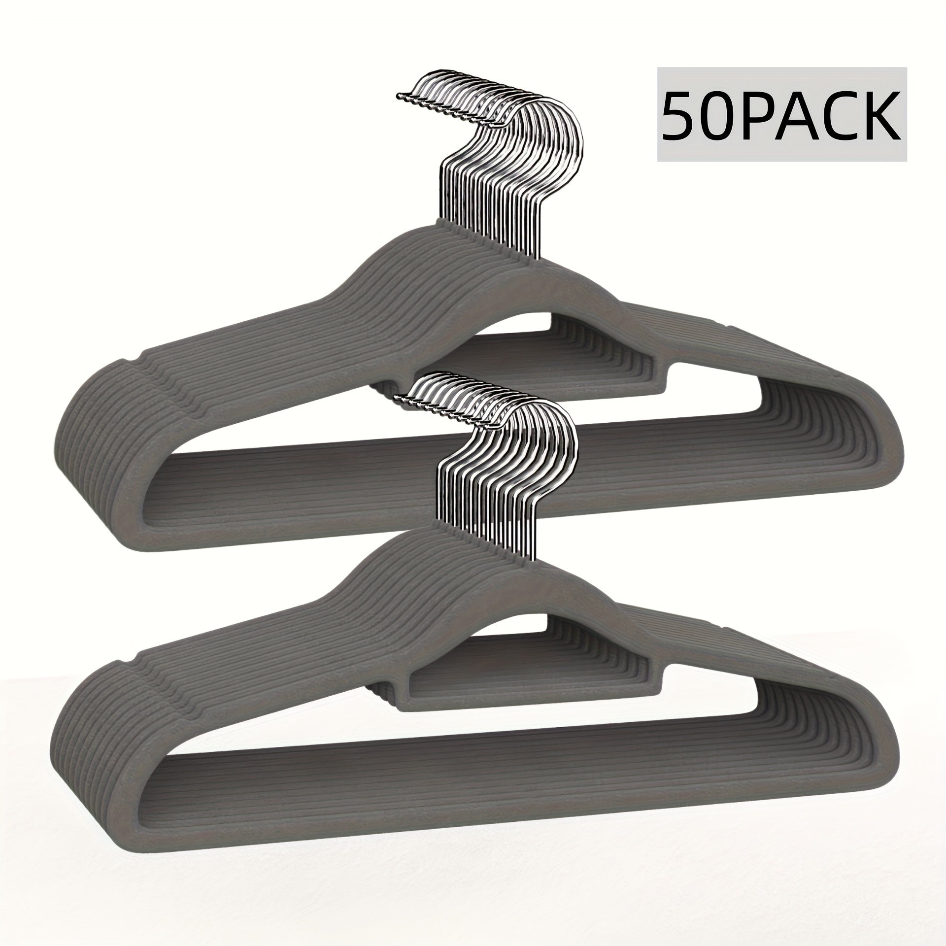 Hanging Non-Slip Plastic Clothes Hangers Sets of 30 50 or 100 for Closet Bedroom Bathroom