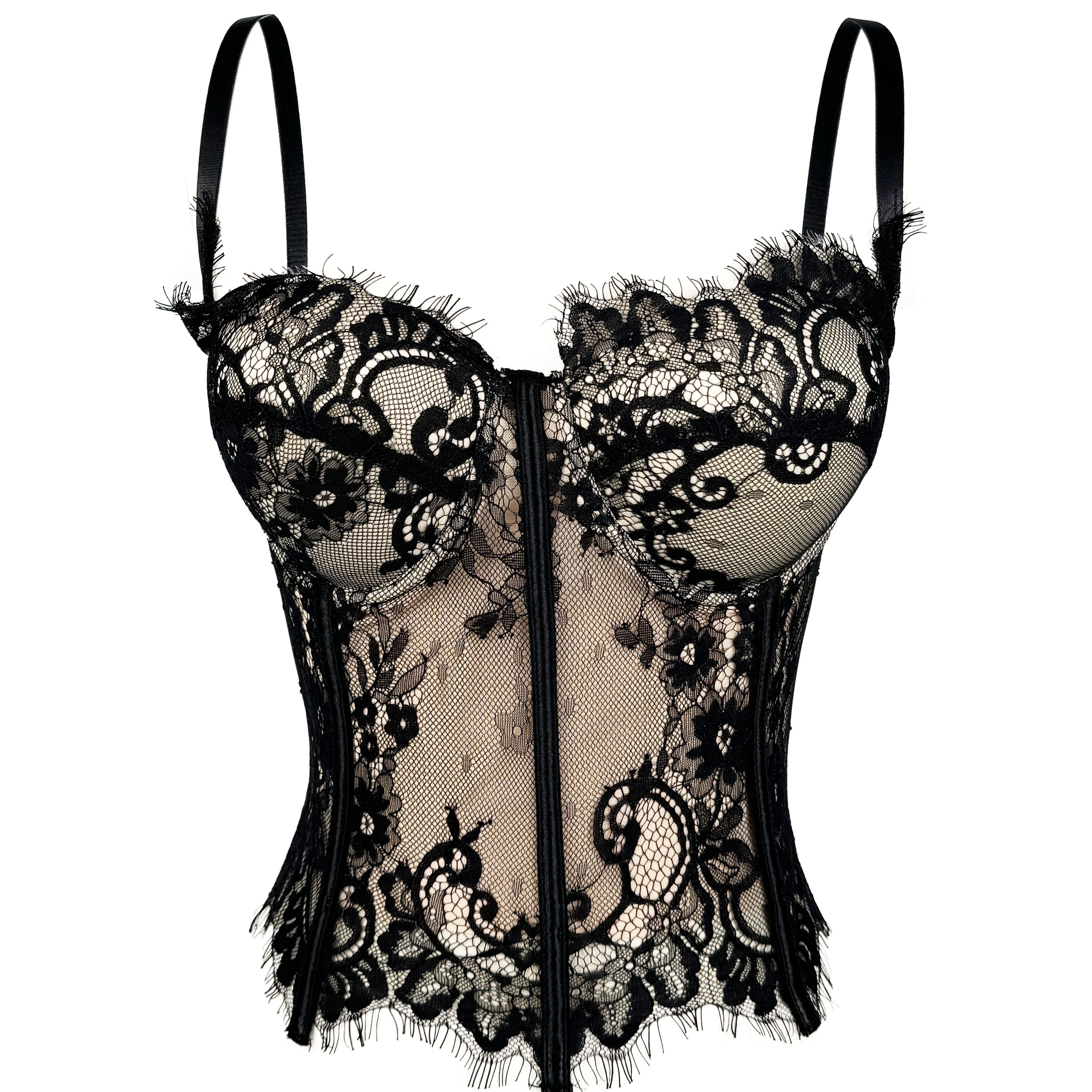 Women's Lace Camisole Vest Polyester Elastane Knit Sleeveless Corset Solid Color