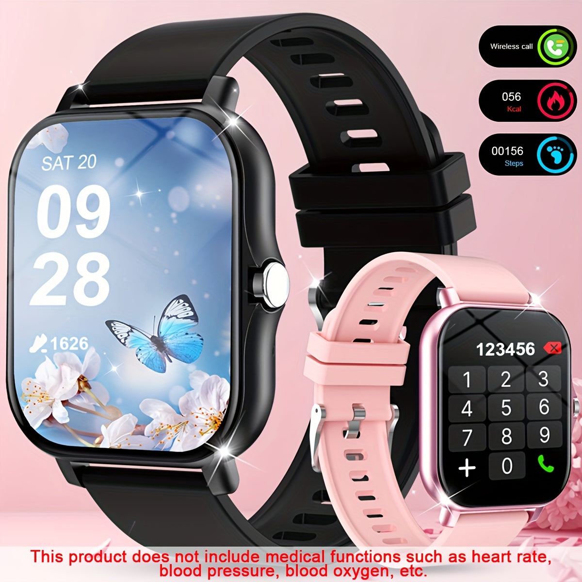 Smart Watch for Men and Women 1.83 Inch HD Screen Fitness Tracker with Call and Voice Assistant