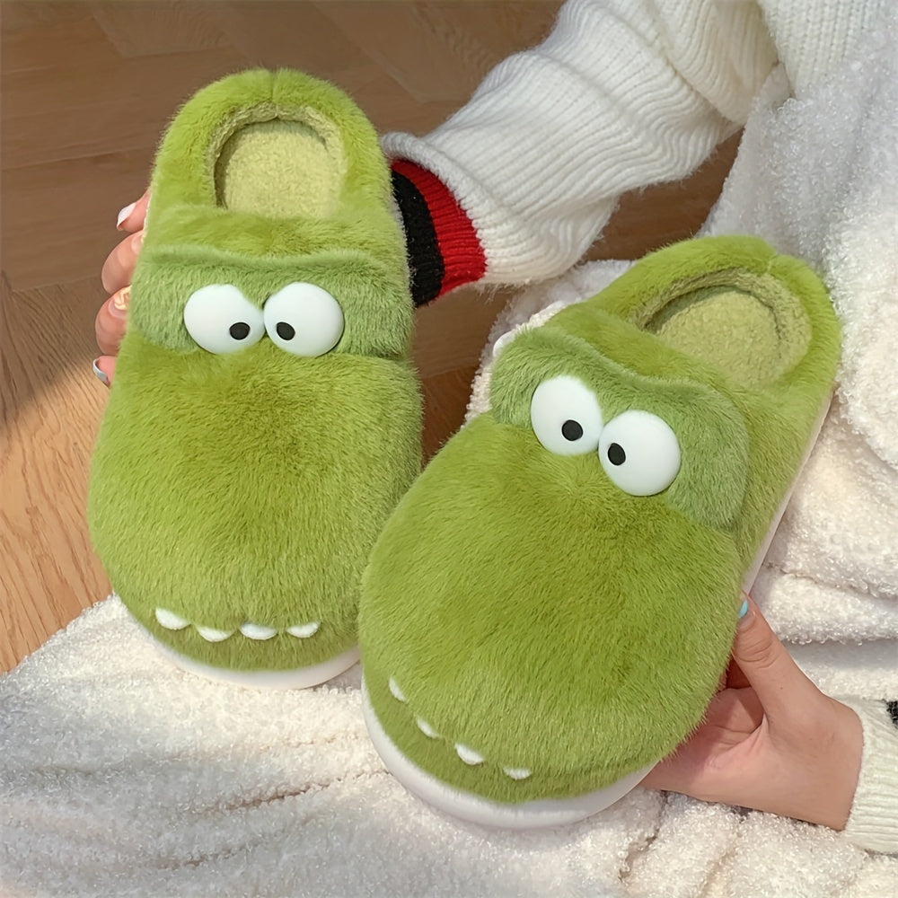 Women's Fluffy Plush Slippers Winter Warm Non-slip Cozy Indoor Shoes