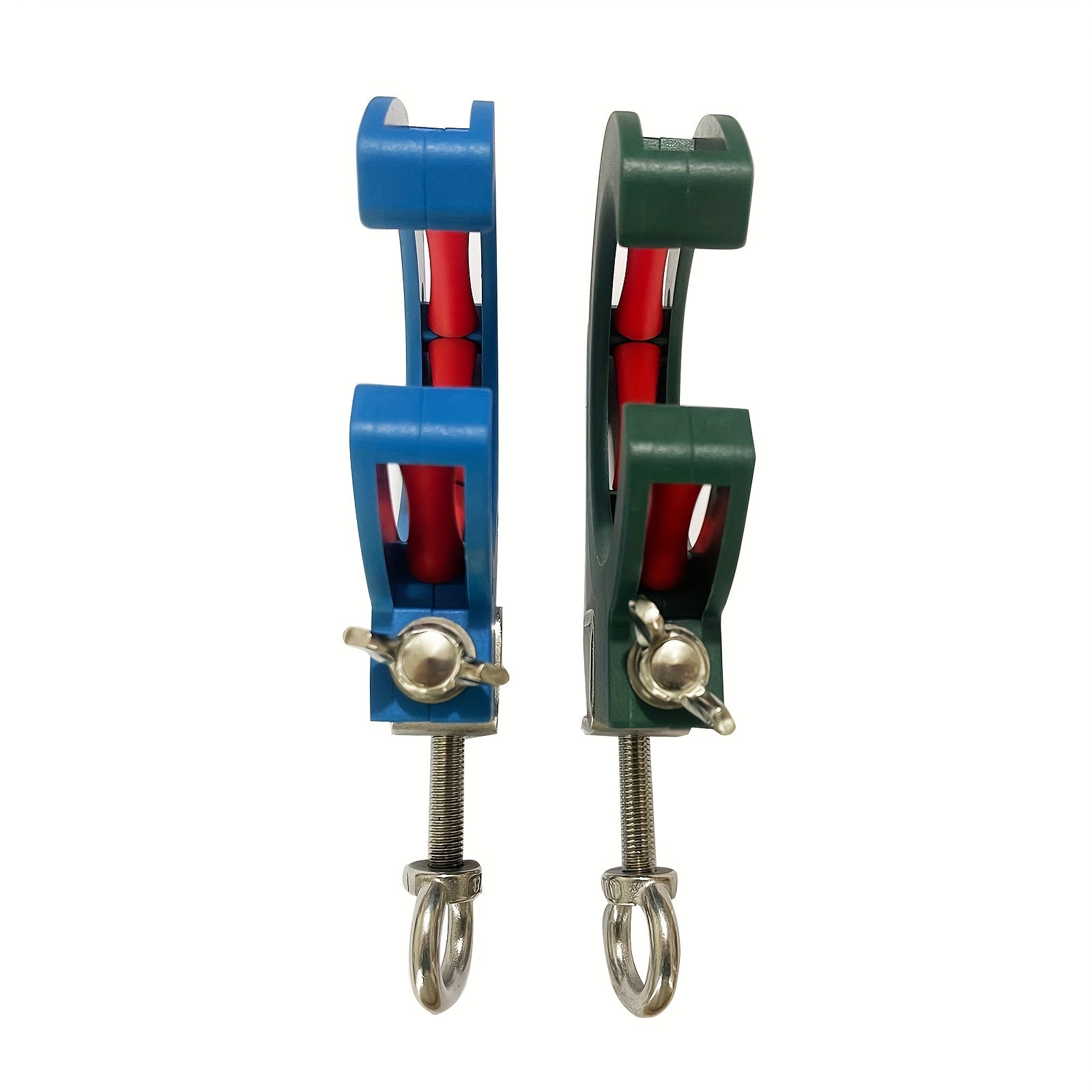 Qulflash uchun sim tortishda foydalaniladigan kabel tray pulley ko'prik ramkasi, anti-ushlash asbobi bilan, ko'k-yashil