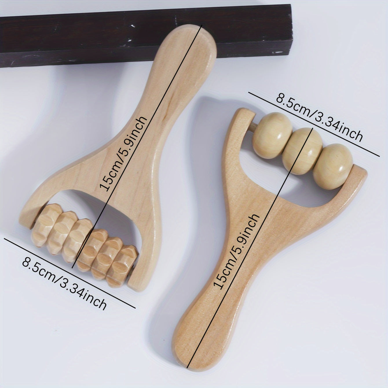 Wooden Massage Roller for Back and Abdomen Chemical-Free Body Muscle Tool Cellulite Treatment Home Fitness Equipment