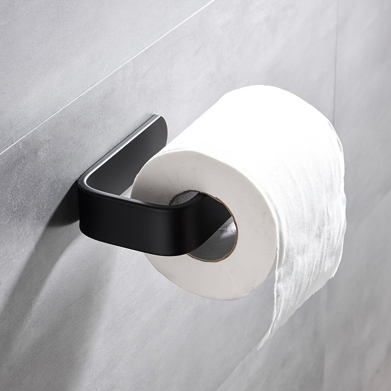 Self-Adhesive Wall-Mounted Toilet Paper Holder for Bathroom