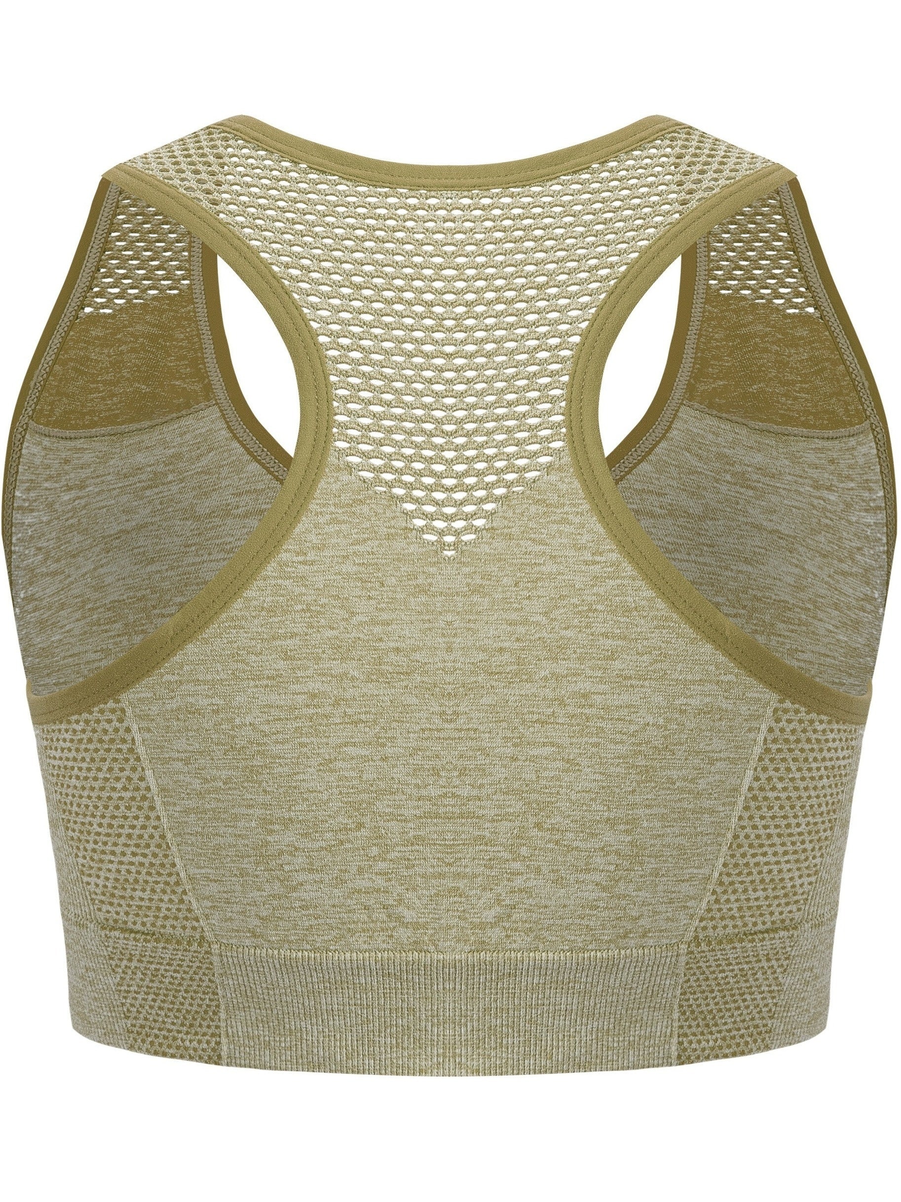 Women's Plus Size Sports Bras Polyamide Mesh Low Support Removable Padding
