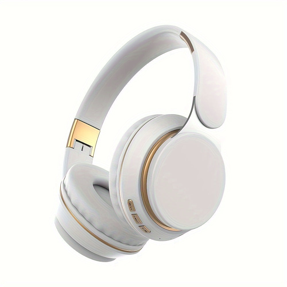 Wireless Over-Ear Bluetooth 5.0 Noise-Cancelling Headphones with Microphone Foldable